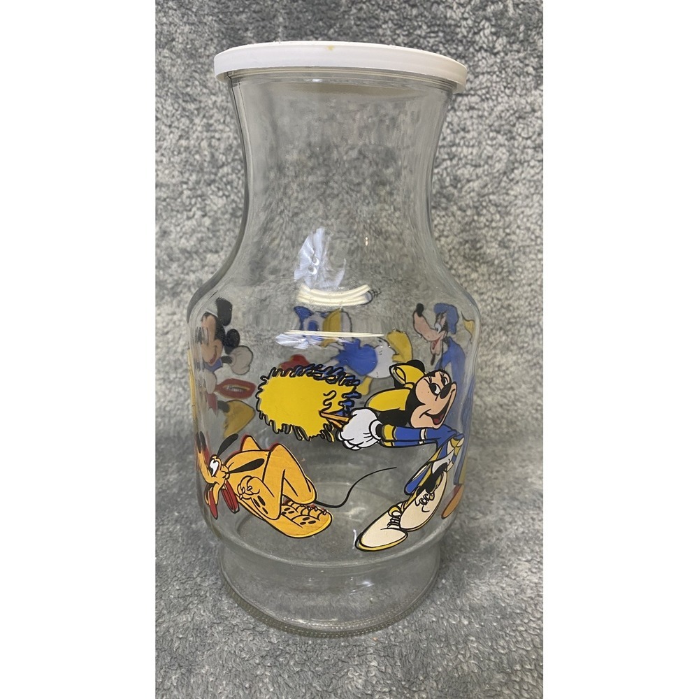 The Walt Disney Productions Mickey & Friends Sports Glass Canister With Lid - Picture 2 of 10